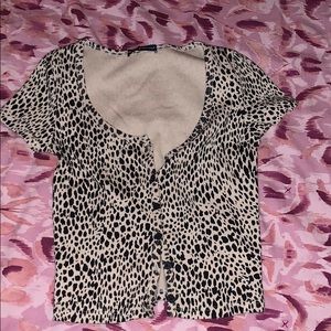 Cheetah brandy zelly top